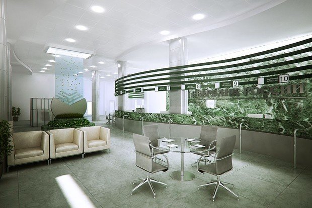 Фото из портфолио Проекты для Сбербанка России – фотографии дизайна интерьеров на INMYROOM