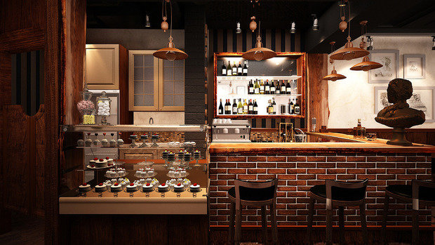 Фото из портфолио Арт-бар – фотографии дизайна интерьеров на INMYROOM