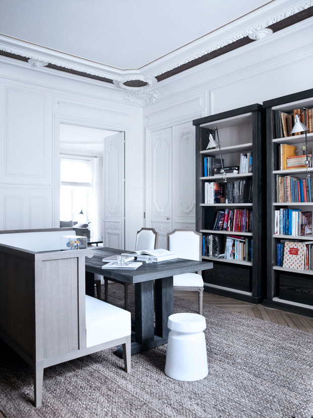 Фотография: Офис в стиле Скандинавский, Современный, Квартира, Дома и квартиры, Международная Школа Дизайна – фото на INMYROOM