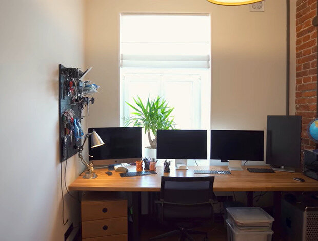 Фотография: Кабинет в стиле Лофт, Современный, Эклектика, Квартира, Проект дня, Москва, Кирпичный дом, 3 комнаты, 60-90 метров, Сабина Неровня, современный с элементами классики и лофта – фото на INMYROOM