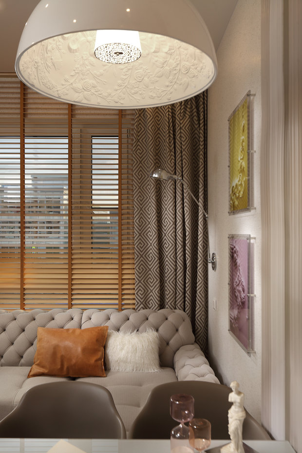 Фотография: Гостиная в стиле Эклектика, Современный, Малогабаритная квартира, Квартира, Проект недели, Москва, 1 комната, до 40 метров, Своя атмосфера – фото на INMYROOM