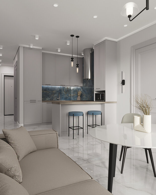 Фото из портфолио Интерьер евродвушки в ЖК "Русская Европа" – фотографии дизайна интерьеров на INMYROOM