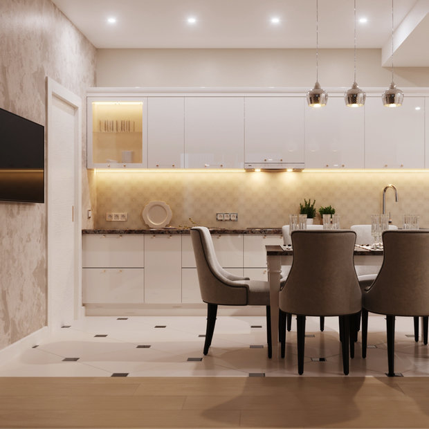 Фото из портфолио Квартира на берегу моря – фотографии дизайна интерьеров на INMYROOM