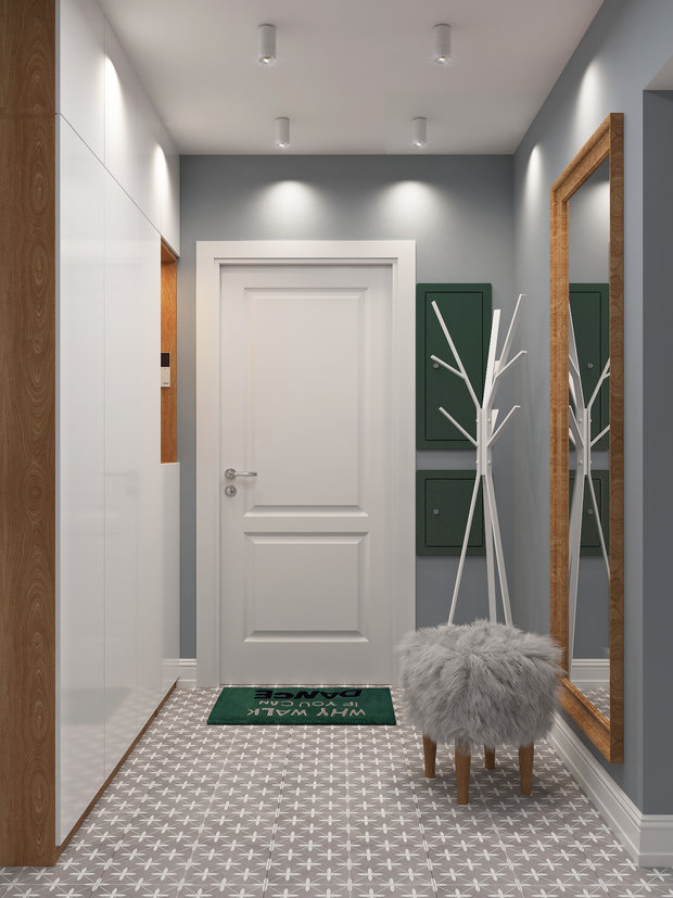 Фото из портфолио Трехкомнатная квартира на мансардном этаже. – фотографии дизайна интерьеров на INMYROOM