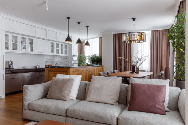 Фотография: Кухня и столовая в стиле Современный, Эко, Квартира, Проект недели, Москва, Архитектурная студия «ЧАДО», 4 и больше, Более 90 метров, ПРЕМИЯ INMYROOM – фото на INMYROOM