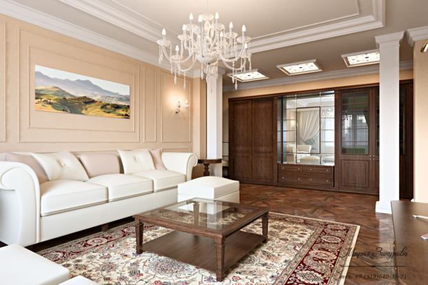 Фото из портфолио Легкая классика – фотографии дизайна интерьеров на INMYROOM