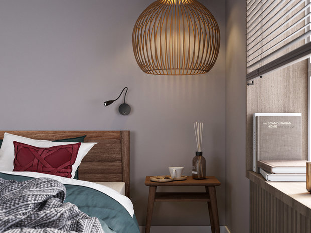 Фотография: Спальня в стиле Современный, Эклектика, Квартира, Проект недели, Москва, 2 комнаты, 40-60 метров – фото на INMYROOM