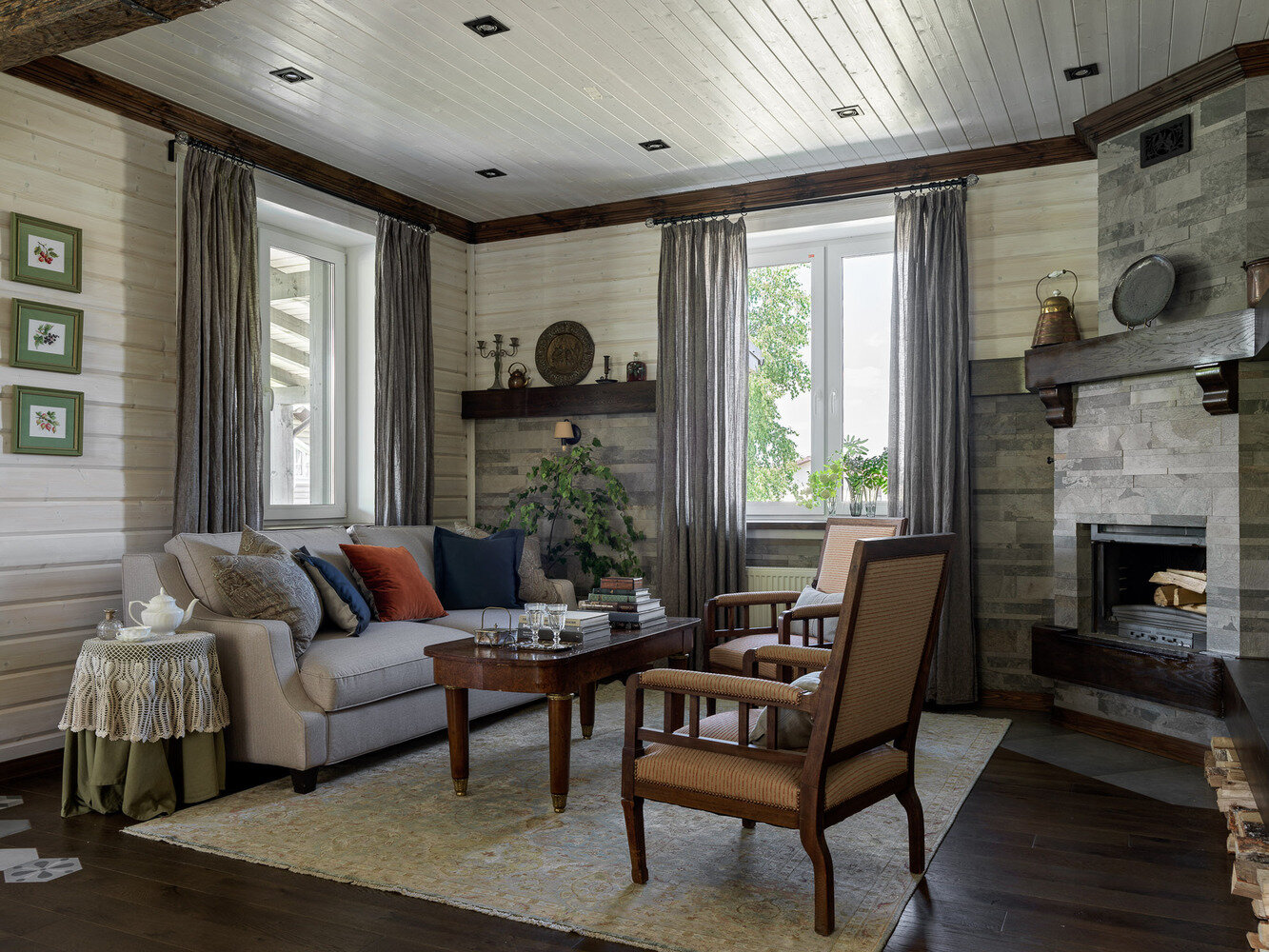 Фотография: Гостиная в стиле Прованс и Кантри, Эклектика, Дом, Проект недели, Московская область, 4 и больше, Более 90 метров, On_plane, Мария Родионовская – фото на INMYROOM Фотография: Гостиная в стиле Прованс и Кантри, Эклектика, Дом, Проект недели, Московская область, 4 и больше, Более 90 метров, On_plane, Мария Родионовская – фото на INMYROOM