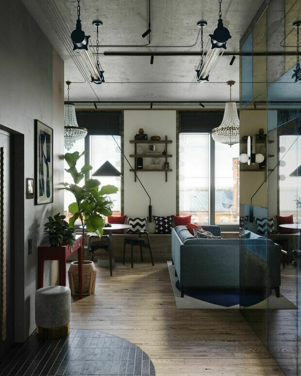 Фотография: Прихожая в стиле Лофт, Современный, Эклектика, Квартира, Проект дня, Санкт-Петербург, 2 комнаты, 40-60 метров, ToTaste.studio – фото на INMYROOM