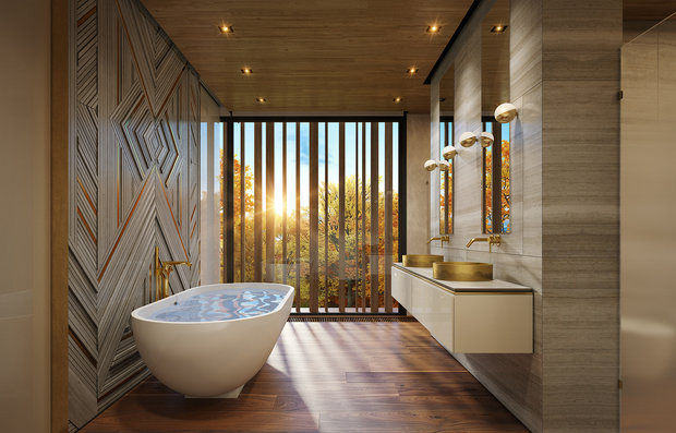 Фотография: Ванная в стиле Прованс и Кантри, Современный, Дом, Проект недели, Олеся Ситникова, Арх.ПРЕДМЕТ, Подмосковье, Дом и дача – фото на INMYROOM