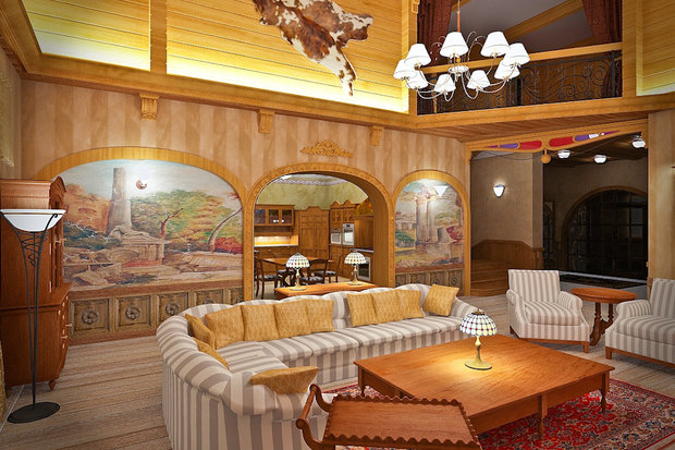 Фотография: Гостиная в стиле Прованс и Кантри – фото на INMYROOM