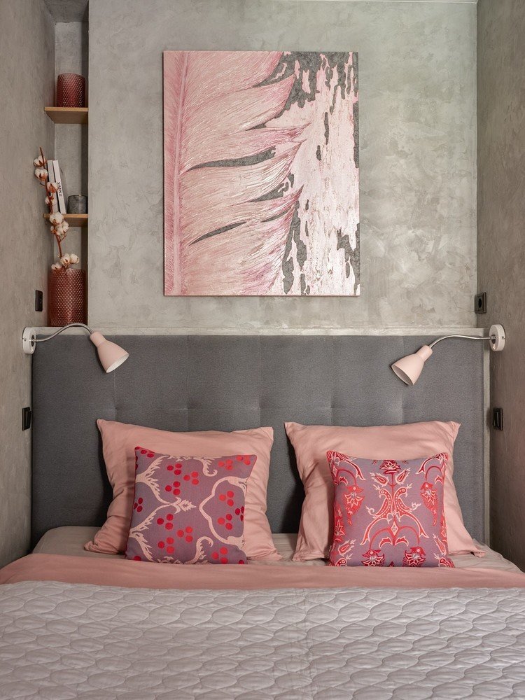 Фотография: Спальня в стиле Современный, Лофт, Малогабаритная квартира, Квартира, Студия, Проект дня, Москва, до 40 метров, Дина Удальцова – фото на INMYROOM Фотография: Спальня в стиле Современный, Лофт, Малогабаритная квартира, Квартира, Студия, Проект дня, Москва, до 40 метров, Дина Удальцова – фото на INMYROOM