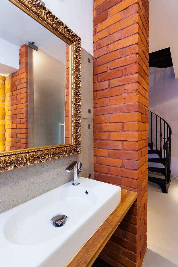 Фотография: Ванная в стиле Классический, Лофт, Современный, Декор интерьера, Квартира, Дом, Декор дома, Стена – фото на INMYROOM