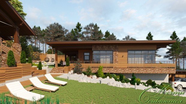 Фото из портфолио Загородная усадьба "Горный воздух" – фотографии дизайна интерьеров на INMYROOM