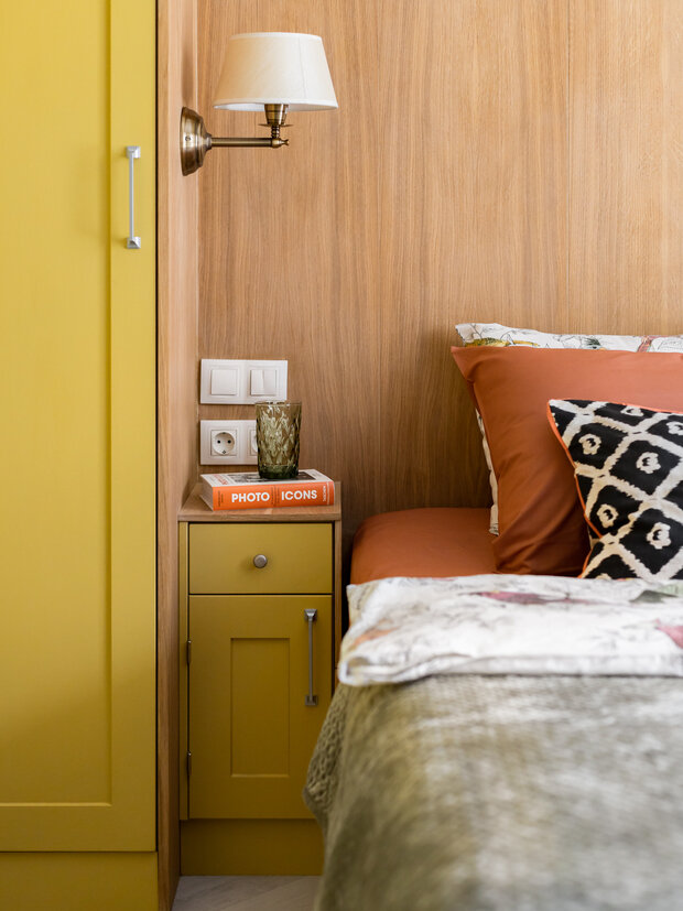 Фотография: Спальня в стиле Современный, Эклектика, Квартира, Проект недели, Челябинск, 3 комнаты, Более 90 метров, Татьяна Полухина – фото на INMYROOM