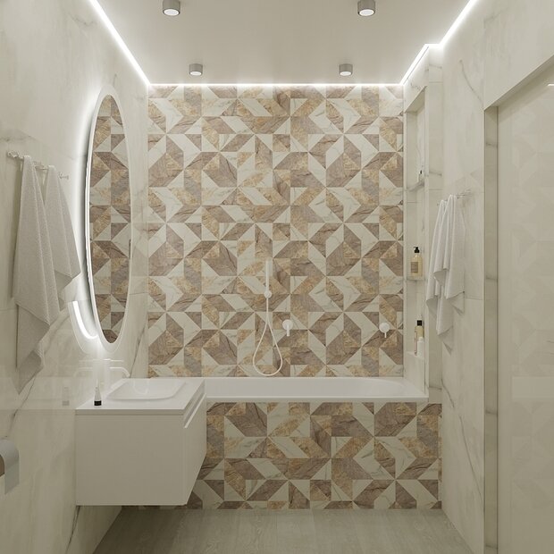 Фото из портфолио Интерьер трёхкомнатной квартиры в ЖК "Арт Квартал" – фотографии дизайна интерьеров на INMYROOM