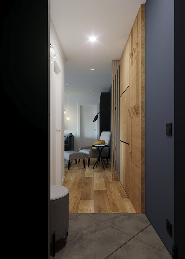 Фото из портфолио Дизайн однокомнатной квартиры – фотографии дизайна интерьеров на INMYROOM