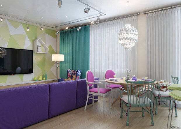 Фото из портфолио Яркая Жемчужина в ЖК Море – фотографии дизайна интерьеров на INMYROOM