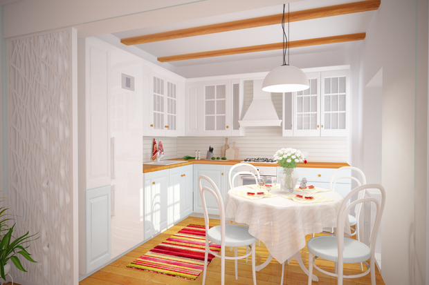 Фотография: Кухня и столовая в стиле Прованс и Кантри, Скандинавский – фото на INMYROOM