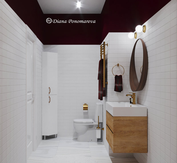 Фото из портфолио Капелька бордо – фотографии дизайна интерьеров на INMYROOM