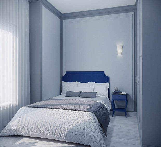 Фото из портфолио Квартира в "Воронцовском парке" в холодных тонах  – фотографии дизайна интерьеров на INMYROOM