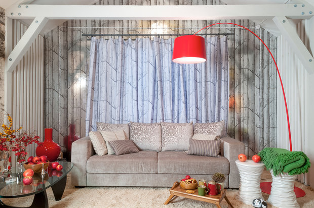 Фотография: Гостиная в стиле Современный, Мансарда, Гид, Дом и дача, Фазенда, Павел Алексеев, идеи для мансарды, Ruetemple, Анна Шаркунова – фото на INMYROOM