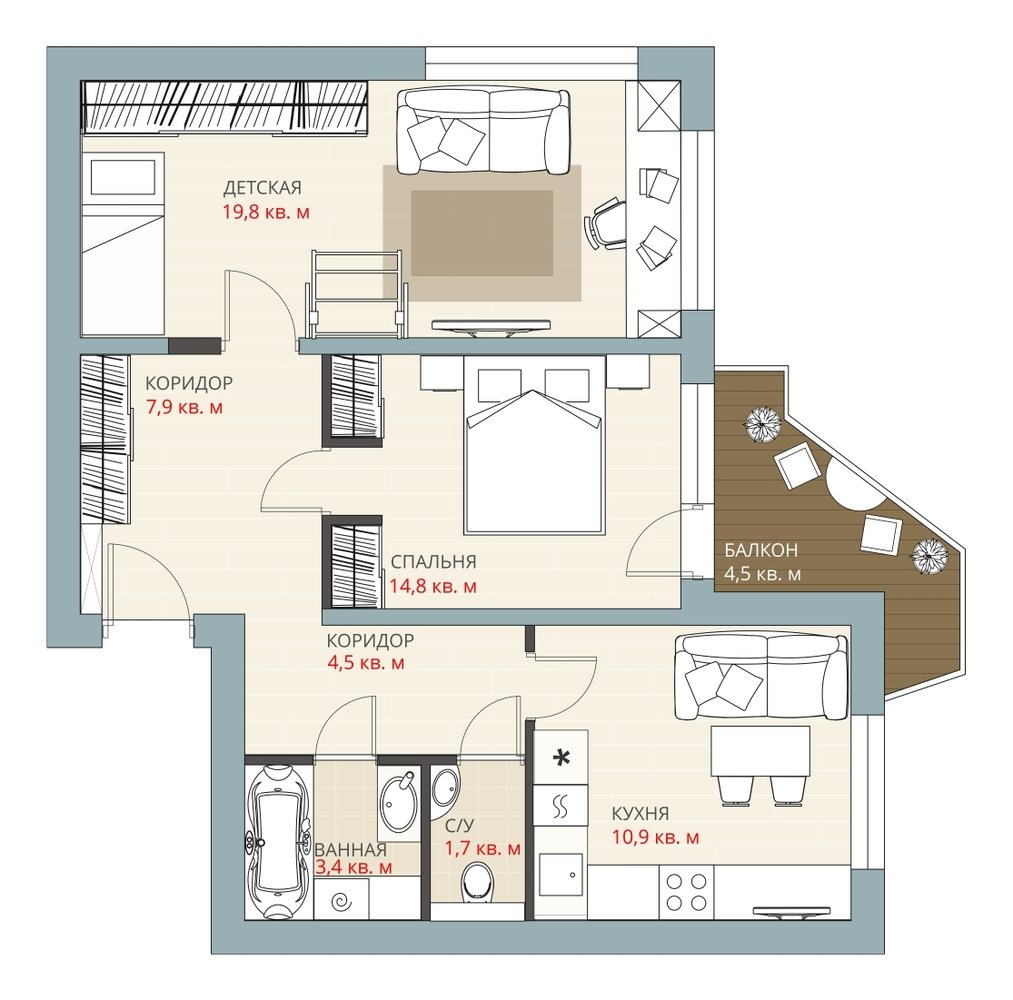 Фотография: Планировки в стиле , Перепланировка, Анастасия Киселева, Максим Джураев, ПД-4, И-155, П44т – фото на INMYROOM Фотография: Планировки в стиле , Перепланировка, Анастасия Киселева, Максим Джураев, ПД-4, И-155, П44т – фото на INMYROOM