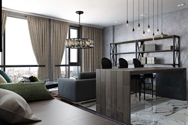 Фото из портфолио Лофт-Апартаменты в ж.к. TriBeCa – фотографии дизайна интерьеров на INMYROOM