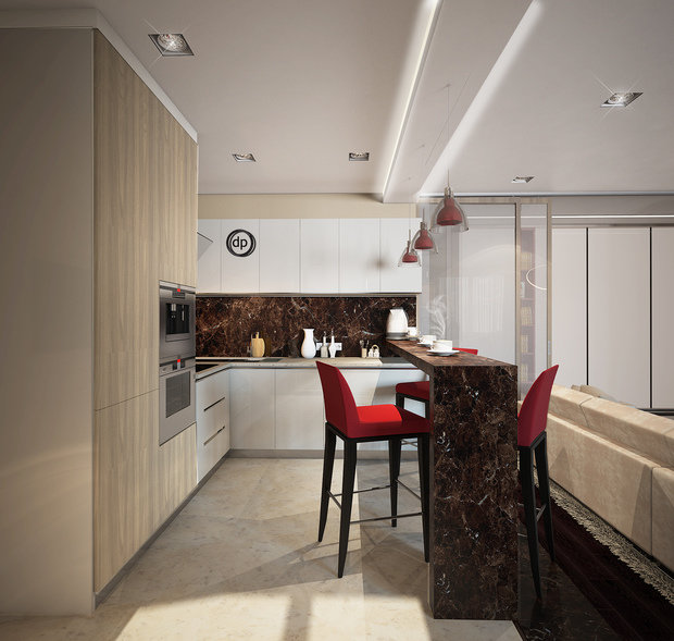 Фото из портфолио Семейный минимализм. Игра цвета. – фотографии дизайна интерьеров на INMYROOM