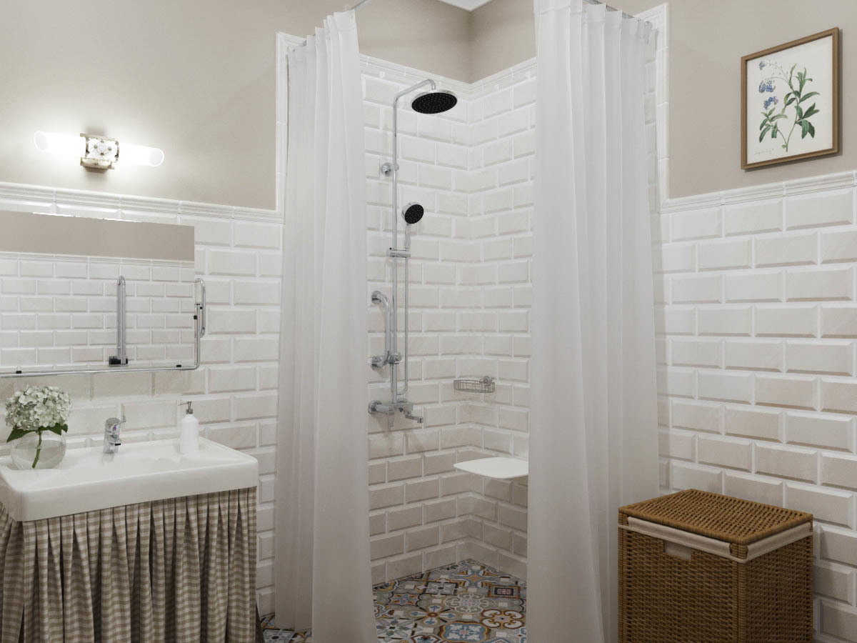 Фотография: Ванная в стиле Прованс и Кантри, Современный, Дом, Проект недели, Дом и дача, Истринский район, Студия Волковых, 4 и больше, Более 90 метров – фото на INMYROOM Фотография: Ванная в стиле Прованс и Кантри, Современный, Дом, Проект недели, Дом и дача, Истринский район, Студия Волковых, 4 и больше, Более 90 метров – фото на INMYROOM