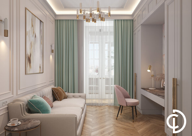 Фото из портфолио Квартира 155 м² на ул. Остоженка – фотографии дизайна интерьеров на INMYROOM