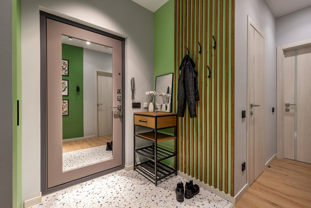 Фотография: Прихожая в стиле Современный, Квартира, Проект недели, Санкт-Петербург, 3 комнаты, 60-90 метров, SnetDesign, Екатерина Безъязычная – фото на INMYROOM