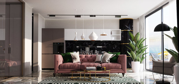 Фото из портфолио Апартаменты 1710 в ЖК Аю-Даг – фотографии дизайна интерьеров на INMYROOM