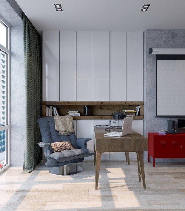 Фото из портфолио Мягкий брутализм – фотографии дизайна интерьеров на INMYROOM