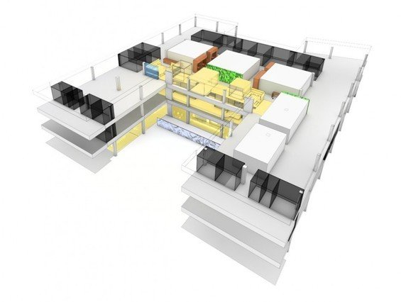 Фотография: Планировки в стиле , Кабинет, Офисное пространство, Офис, Дома и квартиры – фото на INMYROOM