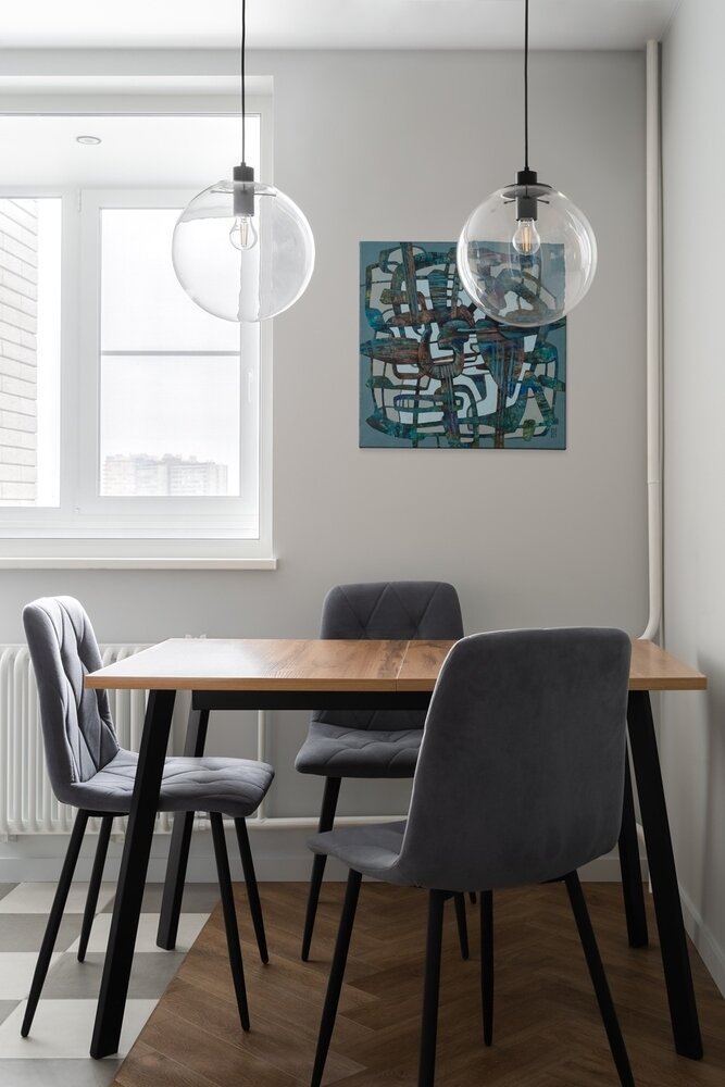 Фотография: Кухня и столовая в стиле Современный, Квартира, Проект недели, Москва, 2 комнаты, 40-60 метров, Мила Генч – фото на INMYROOM