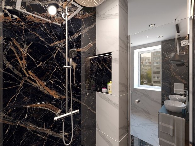 Фото из портфолио Проект ванной комнаты – фотографии дизайна интерьеров на INMYROOM