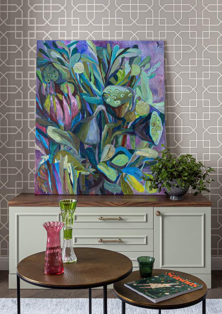 Фото из портфолио Уютная семейная двушка 63 м² с цветной мебелью – фотографии дизайна интерьеров на INMYROOM Фото из портфолио Уютная семейная двушка 63 м² с цветной мебелью – фотографии дизайна интерьеров на INMYROOM