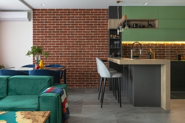 Фотография: Кухня и столовая в стиле Лофт, Современный, Проект недели, 3 комнаты, 60-90 метров – фото на INMYROOM