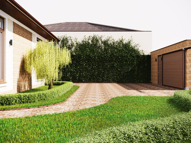 Ландшафт в стиле современный
