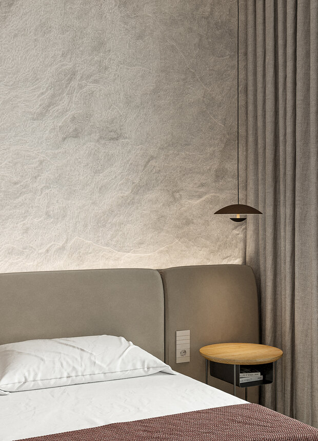 Фотография: Спальня в стиле Современный, Минимализм, Квартира, Проект недели, Санкт-Петербург, 2 комнаты, 60-90 метров, Студия дизайна Максимаджи – фото на INMYROOM