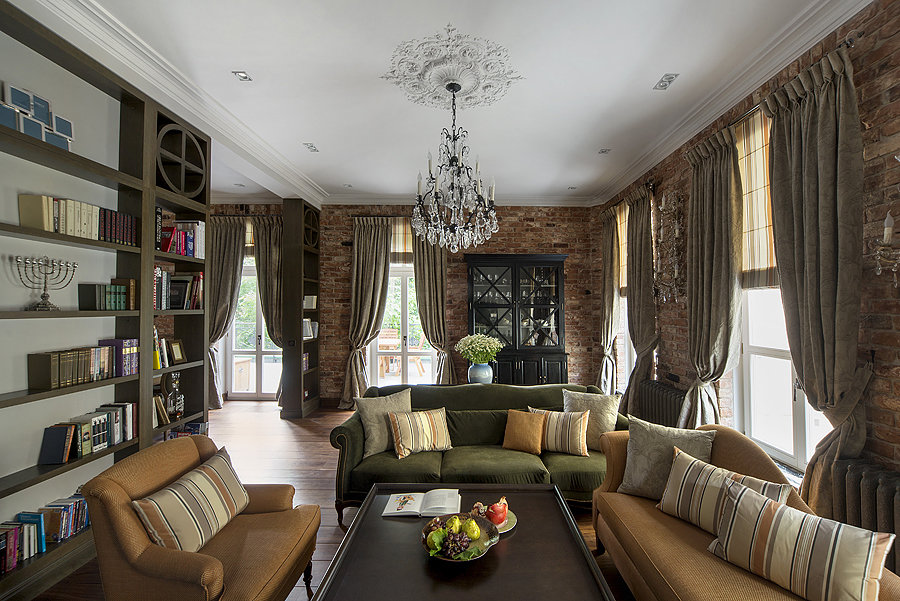 Фотография: Гостиная в стиле Прованс и Кантри, Квартира, Дома и квартиры, Проект недели – фото на INMYROOM Фотография: Гостиная в стиле Прованс и Кантри, Квартира, Дома и квартиры, Проект недели – фото на INMYROOM