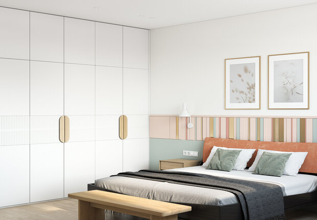 Фотография: Спальня в стиле Современный, Квартира, Проект дня, Москва, OM Design, 4 и больше, Более 90 метров – фото на INMYROOM