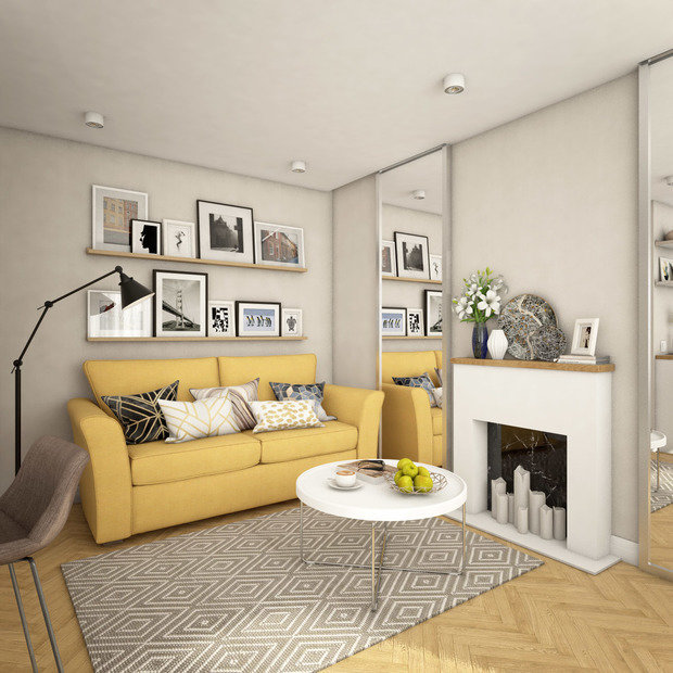 Фото из портфолио Двхкомнатная квартира в Москве – фотографии дизайна интерьеров на INMYROOM