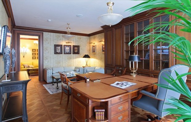 Фото из портфолио Кабинет. В классическом, английском стиле – фотографии дизайна интерьеров на INMYROOM