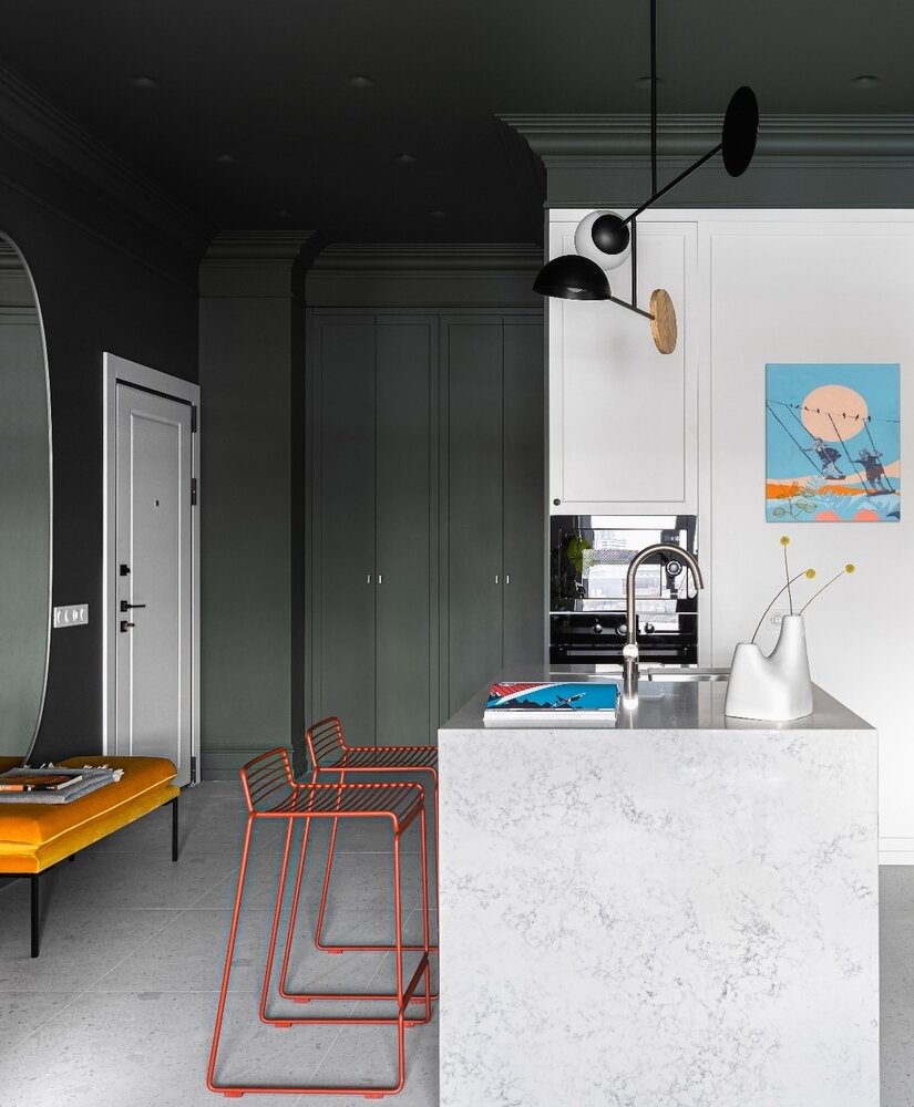 Фотография: Кухня и столовая в стиле Современный, Квартира, Проект недели, Москва, 2 комнаты, 40-60 метров, Volume – фото на INMYROOM Фотография: Кухня и столовая в стиле Современный, Квартира, Проект недели, Москва, 2 комнаты, 40-60 метров, Volume – фото на INMYROOM