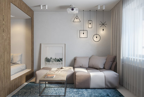 Квартира-студия. Как уместить все на 30 кв.м.