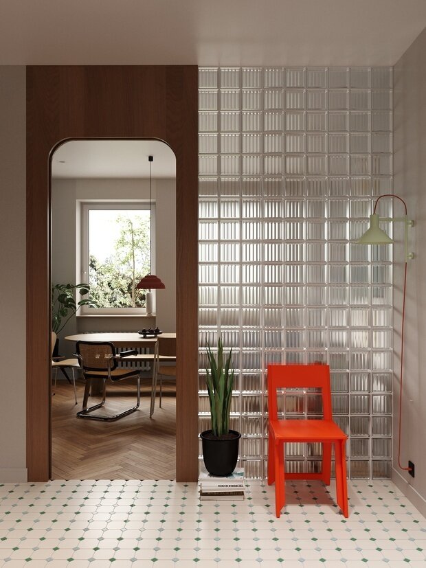 Фотография: Прихожая в стиле Скандинавский, Современный, Эклектика, Квартира, Проект недели, Москва, 4 и больше, Более 90 метров, DSGN HUB, Винтажный – фото на INMYROOM