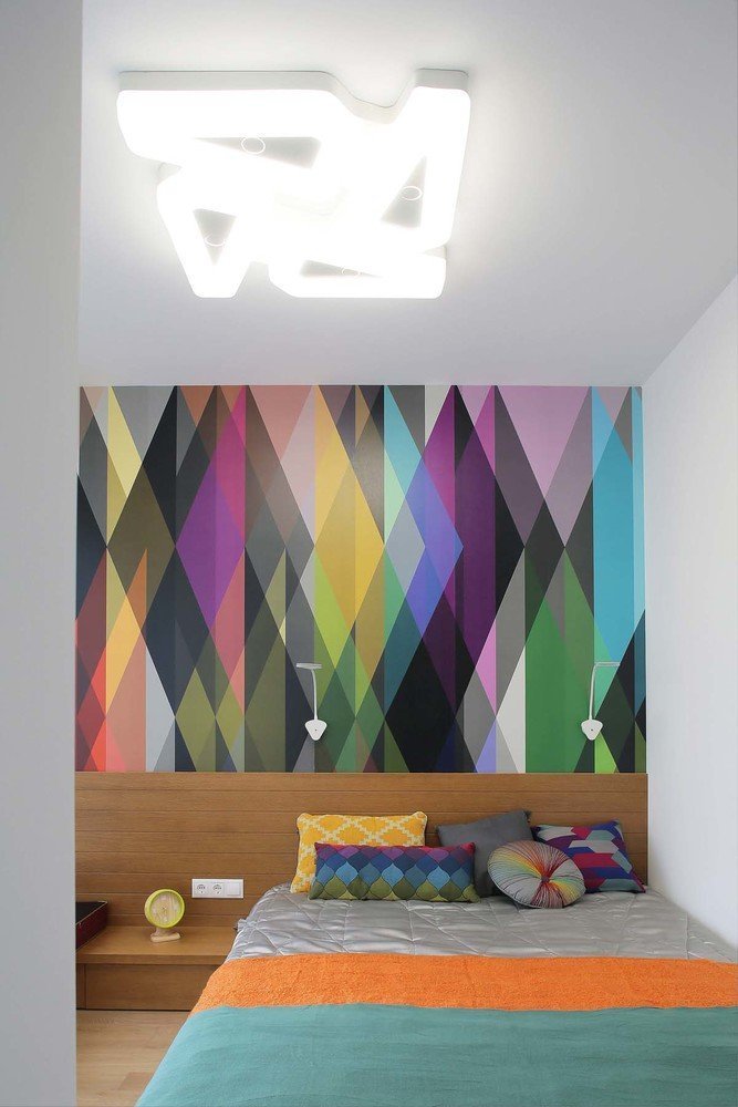 Фотография: Спальня в стиле Современный, Квартира, Студия, Проект недели, Оксана Олейник, 40-60 метров, Монолитно-кирпичный – фото на INMYROOM