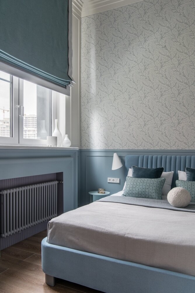 Фотография: Спальня в стиле Современный, Квартира, Проект недели, Москва, Монолитный дом, 3 комнаты, 60-90 метров, Ирина Ковецкая – фото на INMYROOM Фотография: Спальня в стиле Современный, Квартира, Проект недели, Москва, Монолитный дом, 3 комнаты, 60-90 метров, Ирина Ковецкая – фото на INMYROOM